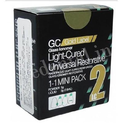 تصویر  گلاس آینومر نوری GC Fuji II LC Gold (فوجی ۲ لایت)