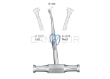 تصویر  الواتور صلیبی چپ و راست - کوشا Cross Bar