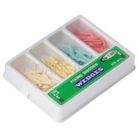 تصویر  وج چوبی آناتومیک چهار رنگ 200 عددی - Tor VM