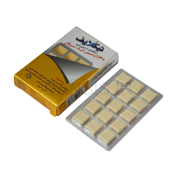 تصویر  آدامس ترک سیگار نیکلایف مدل نیکوتین ۲ میلی گرم ۳۰ عدد