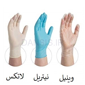 تصویر  دستکش نیتریل آبی نیتکس