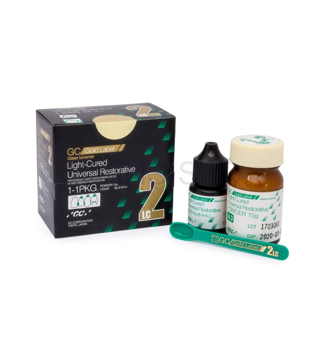 تصویر  گلاس آینومر نوری GC Fuji II LC Gold (فوجی ۲ لایت)