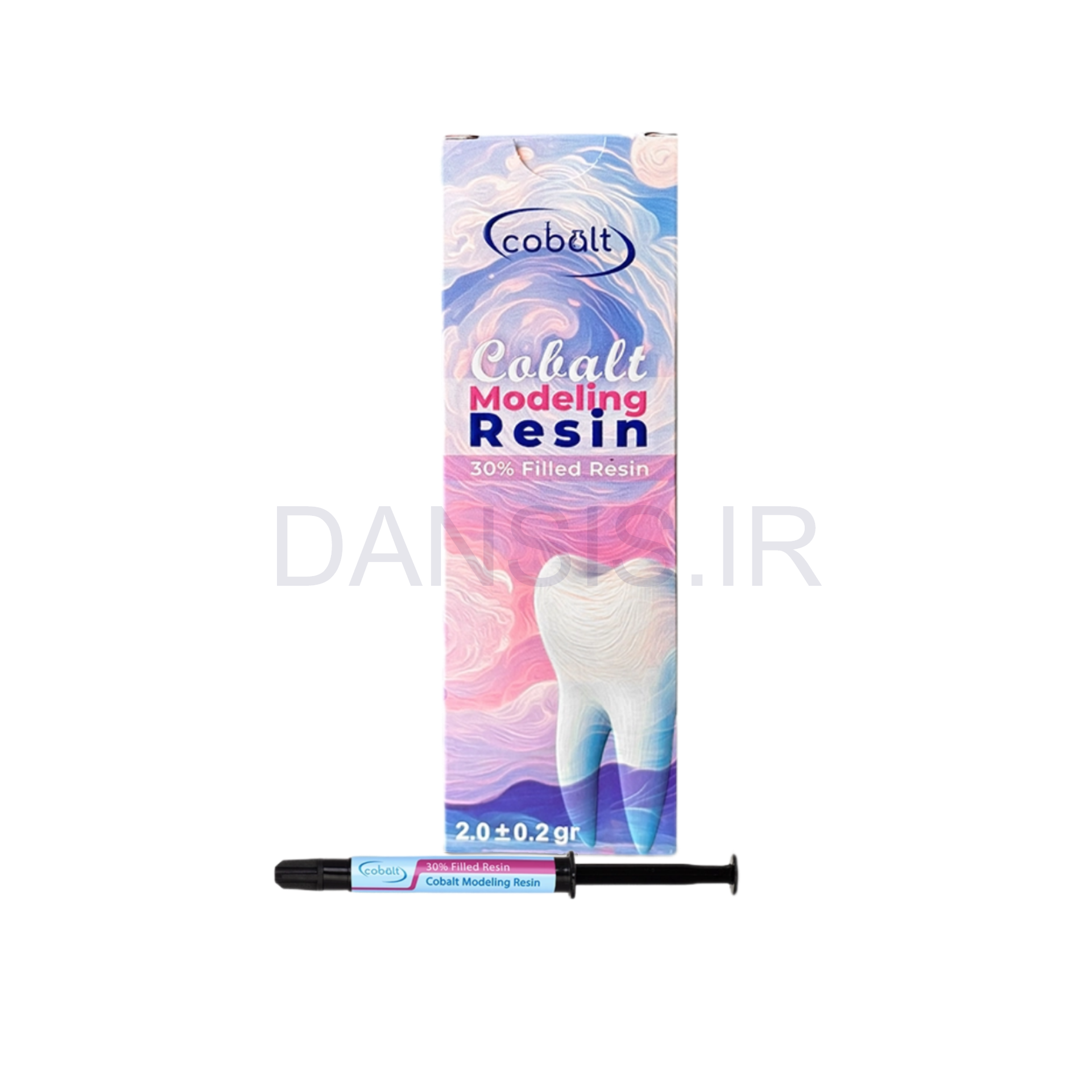تصویر  مدلینگ رزین 1 سرنگ کبالت cobalt-modeling-resin