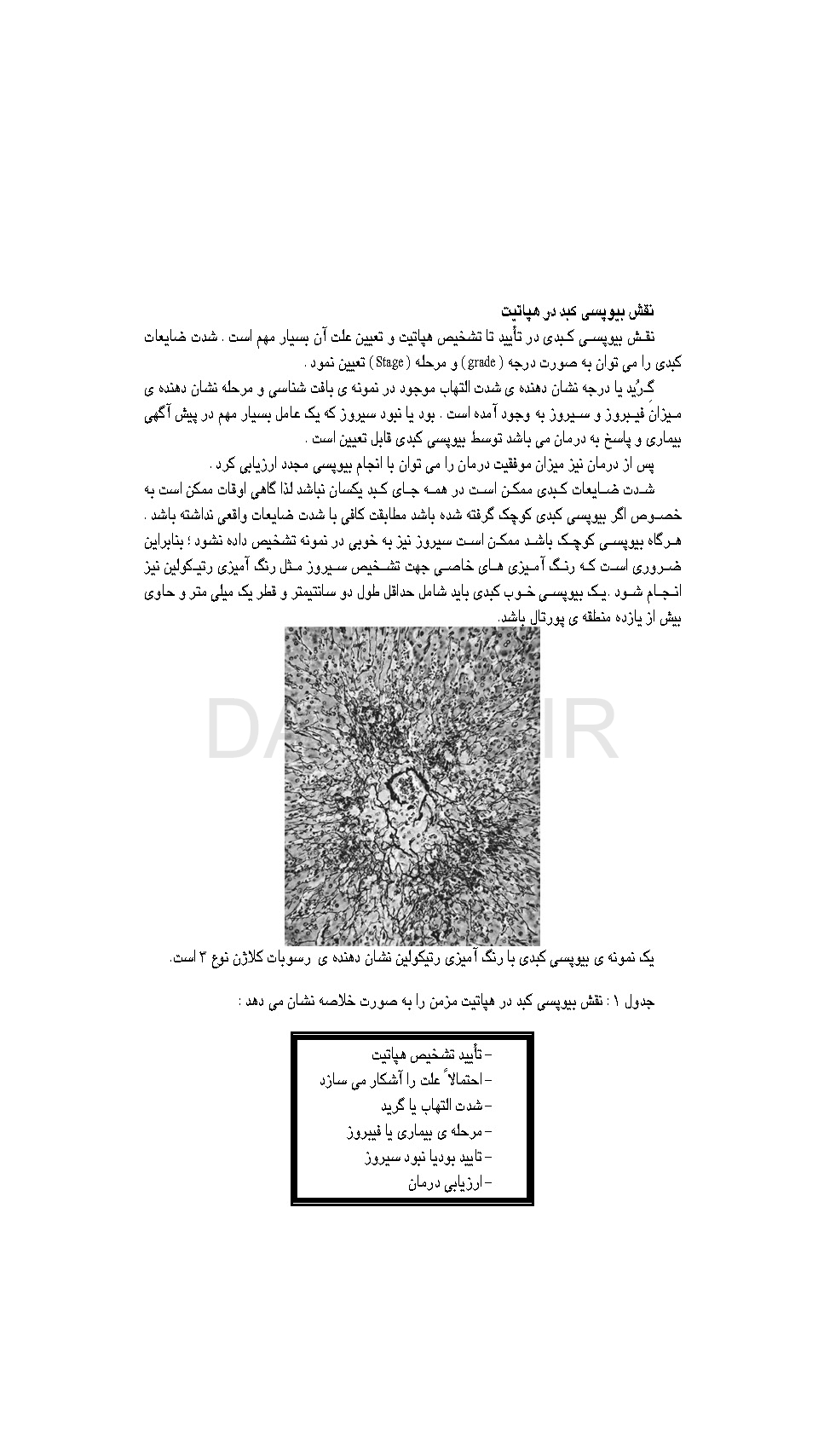 تصویر  هپاتیت C (تشخیص و طرح درمان)