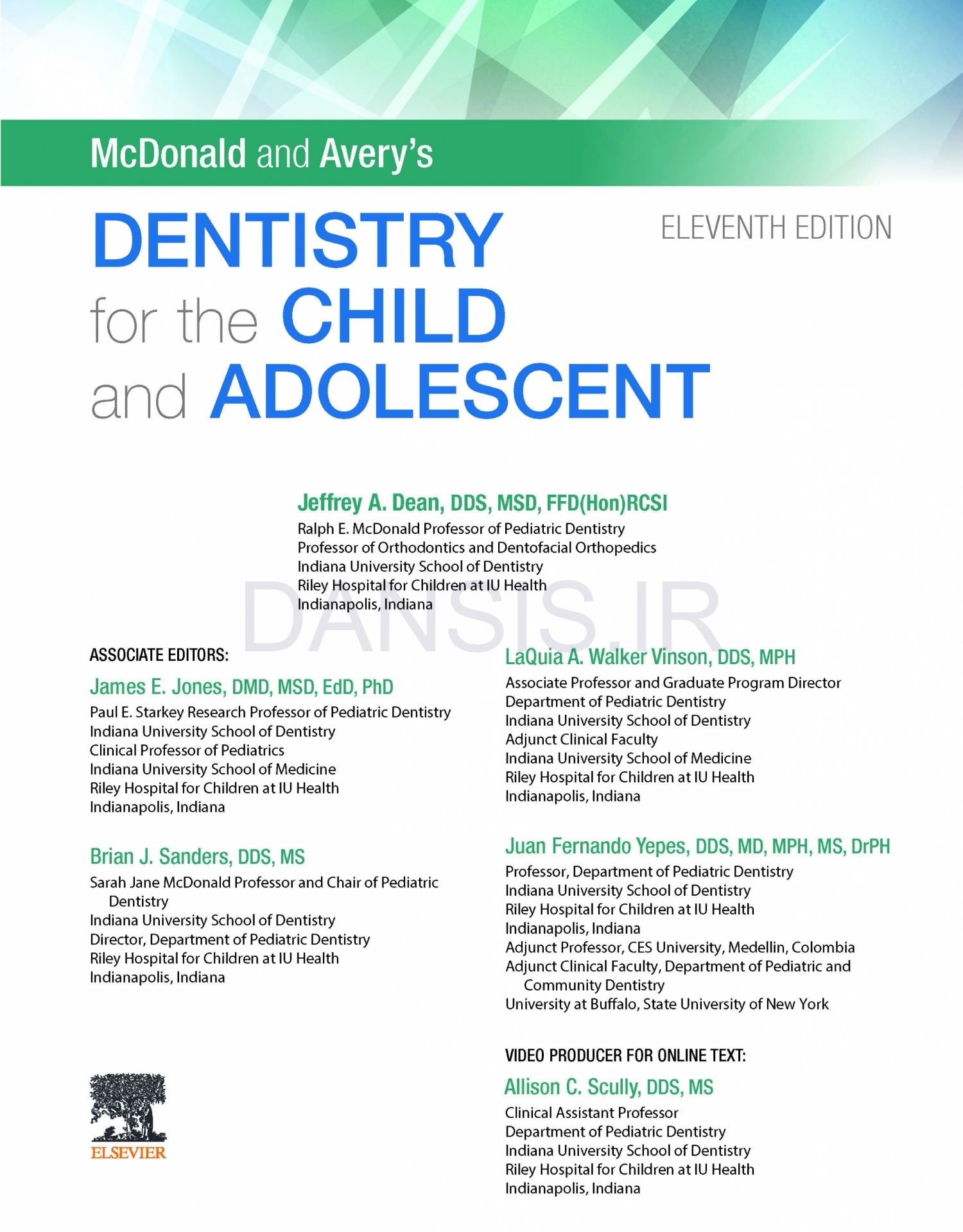 تصویر  McDonald and Avery’s Dentistry for the Child and Adolescent 2022