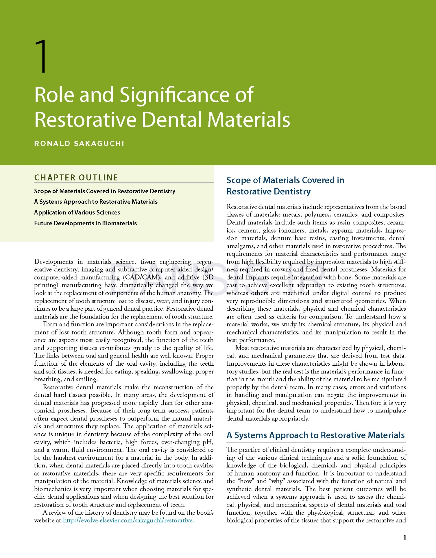تصویر  Craig’s RESTORATIVE DENTAL MATERIALS