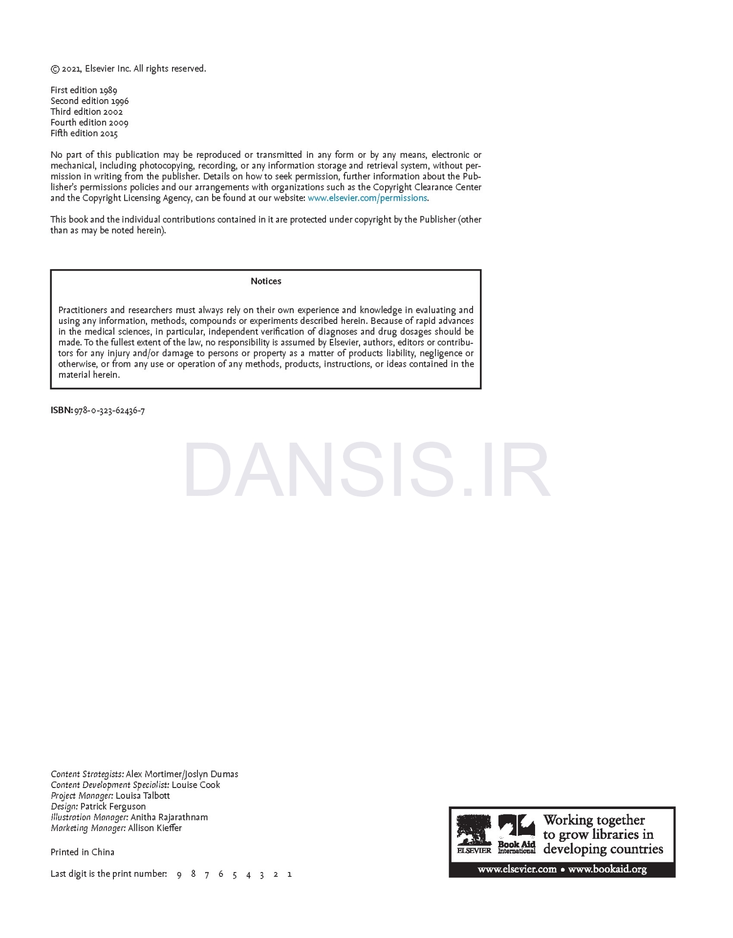 تصویر  ENDODONTICS PRINCIPLES AND PRACTICE 2021