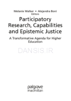 تصویر  Participarory research/capabilities and epistemic justice