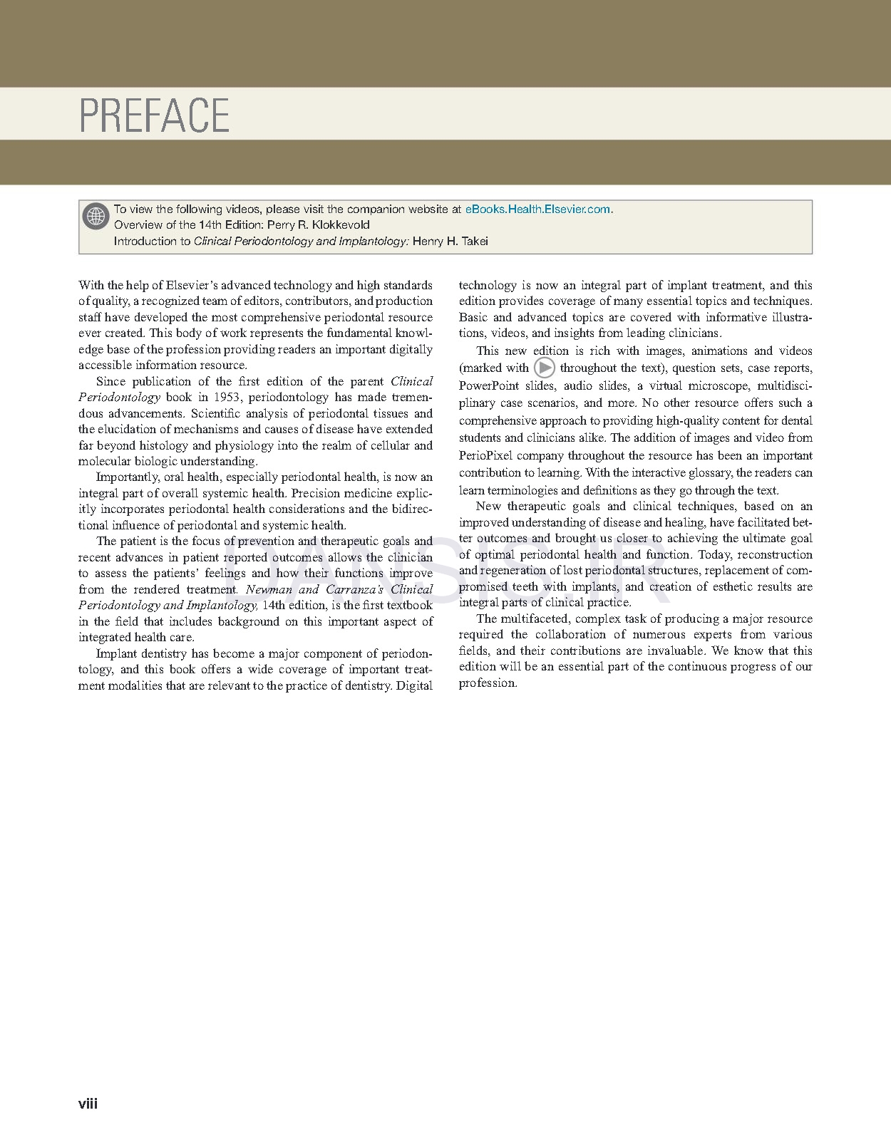 تصویر  Newman and Carranza’s Clinical Periodontology and Implantology2024 14th Edition