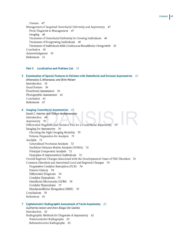 تصویر  Dentofacial and Occlusal Asymmetries 2025