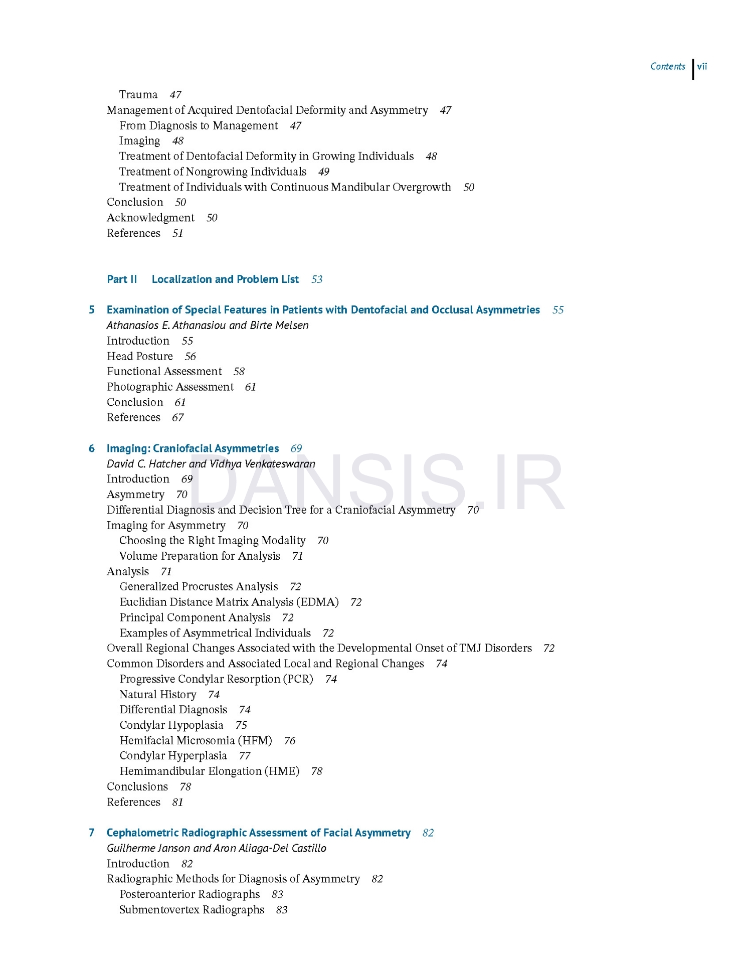 تصویر  Dentofacial and Occlusal Asymmetries 2025