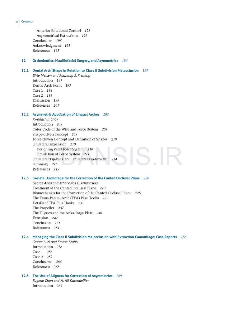 تصویر  Dentofacial and Occlusal Asymmetries 2025