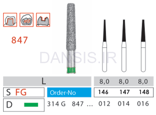 تصویر  فرز مدل 847 دیاتیز