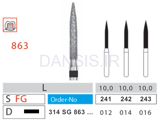 تصویر  فرز مدل 863 دیاتیز