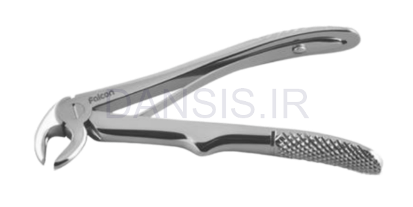 تصویر  فورسپس ریشه کش پایین اطفال فنردار - فالکن