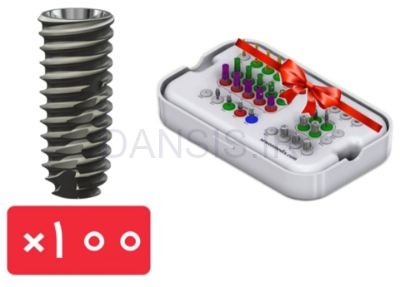 تصویر  پکیج 100 واحد فیکسچر سوون مدیکس (Sewon Medix) با آفر کیت جراحی رایگان