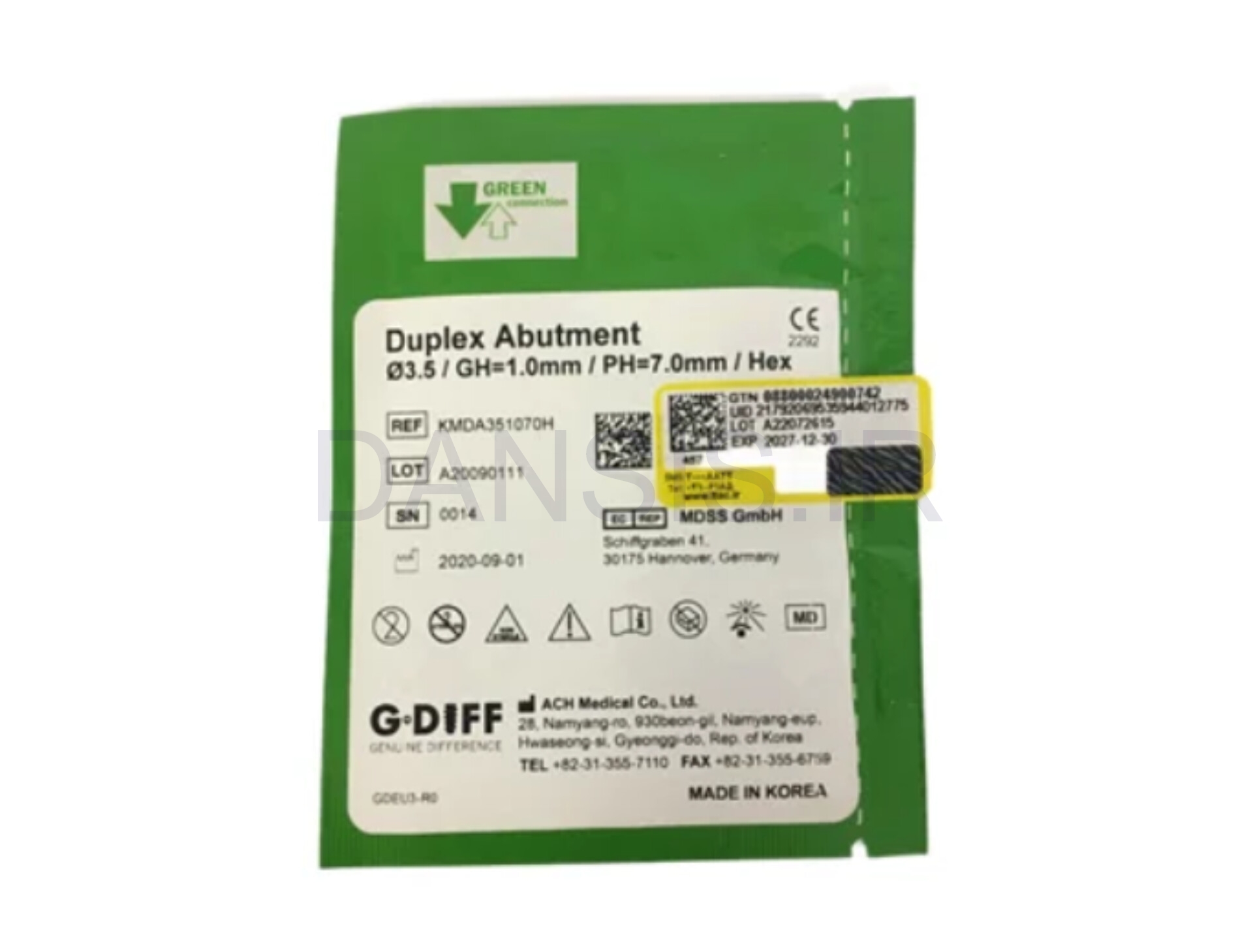 تصویر  اباتمنت مستقیم مینی بایوجنسیس(G.Diff)