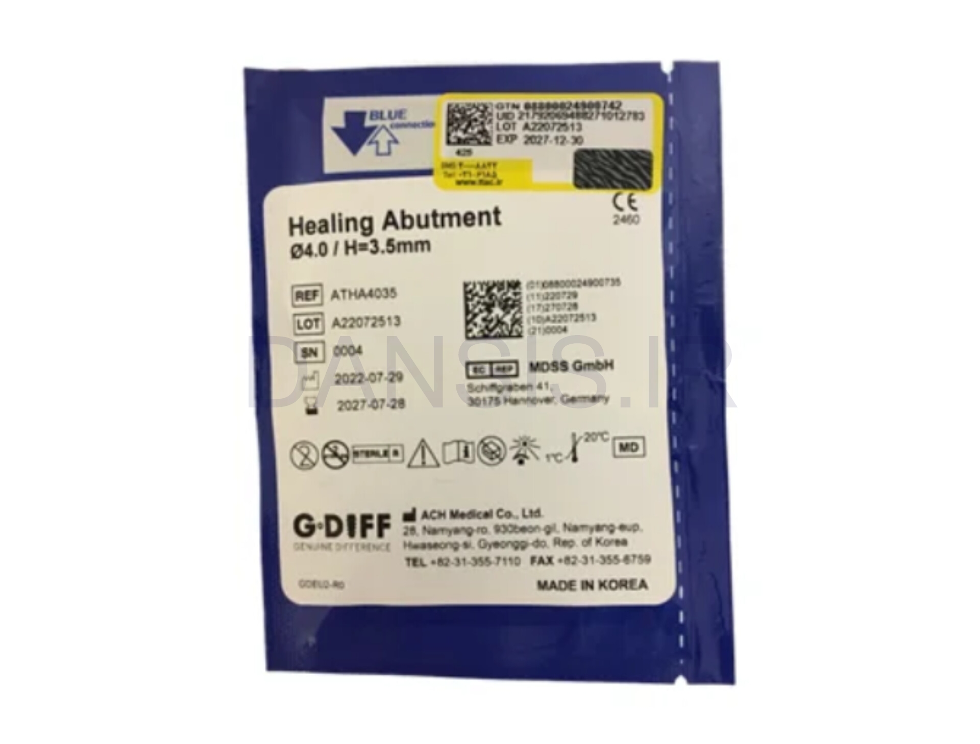 تصویر  هیلینگ اباتمنت بایوجنسیس(G.Diff)