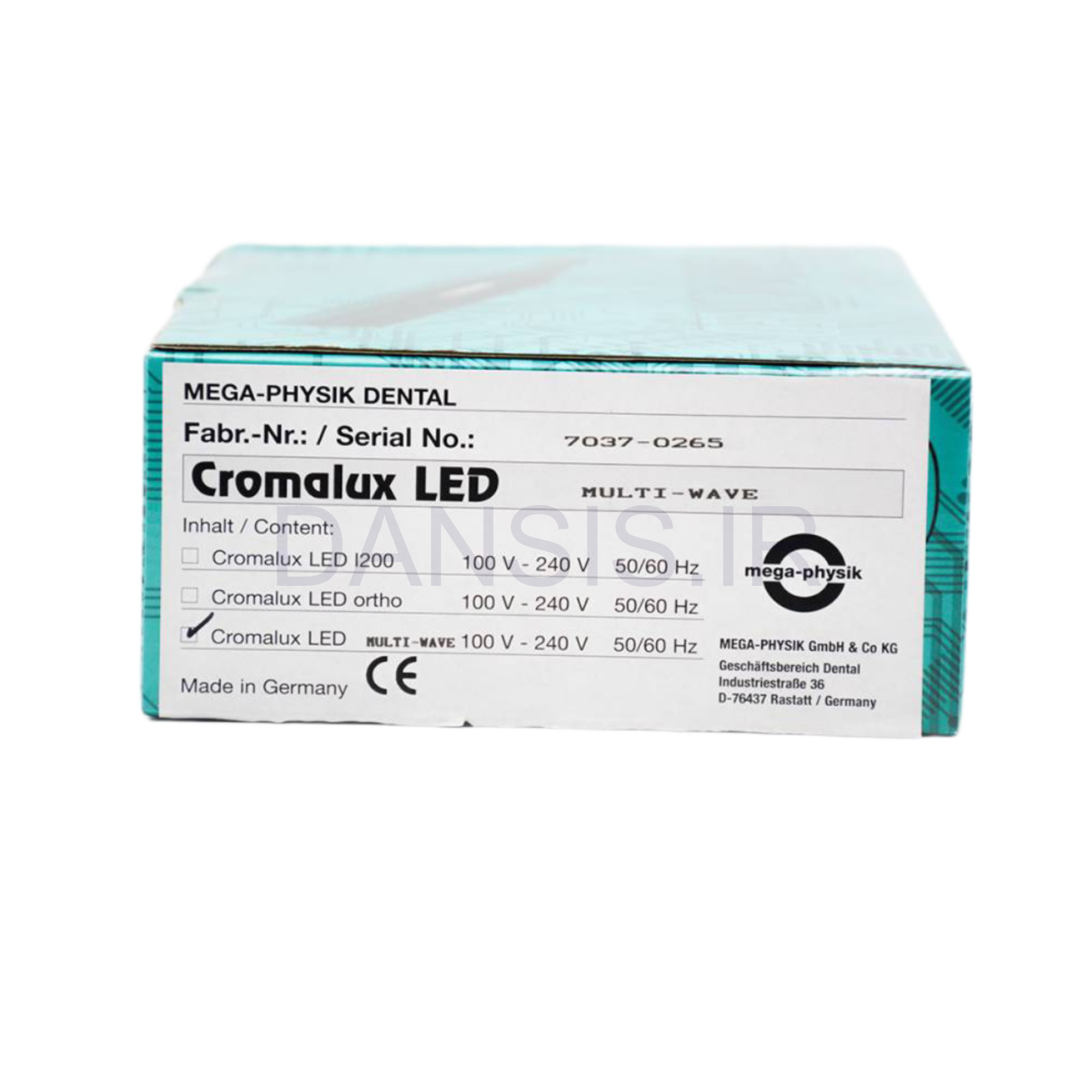 تصویر  لایت کیور مدل CROMALUX LED MULTIWAVE برند Mega-Physik