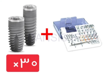 تصویر  پکیج 30 واحد فیکسچر اسکای همراه کیت جراحی بردنت