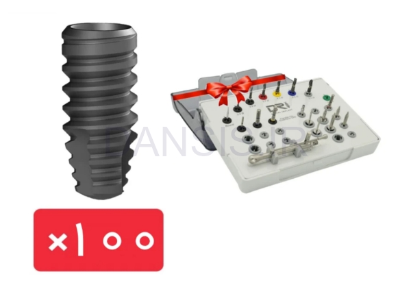 تصویر  پکیج 100 واحد فیکسچر DRI با آفر کیت جراحی رایگان