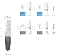تصویر  اباتمنت پایه کروم کبالت(UCLA) CSM