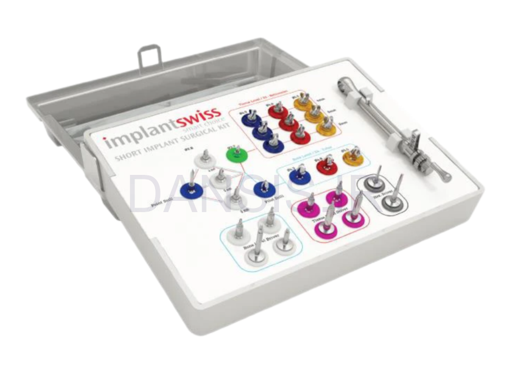 تصویر  کیت جراحی سیستم شورت ایمپلنت سوئیس (implantswiss)