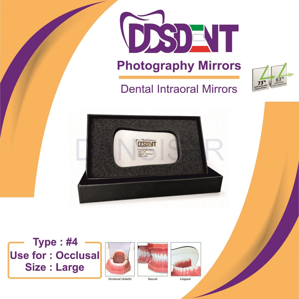 تصویر  آینه یک طرفه occlusal