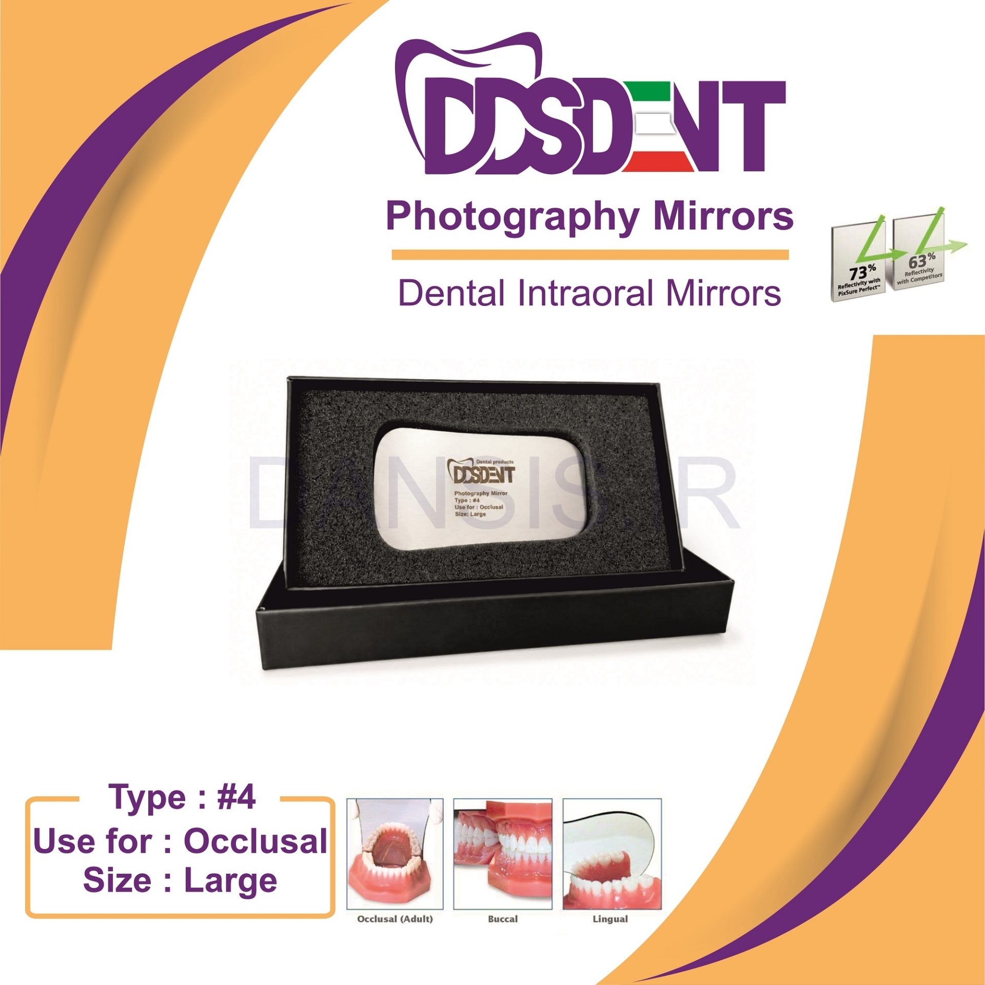 تصویر  آینه یک طرفه occlusal