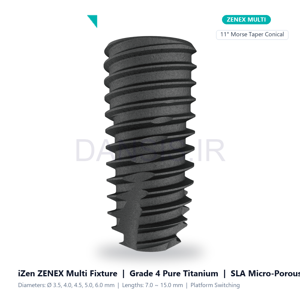 تصویر  فیکسچر ایمپلنت ذنکس مولتی آیزن - iZen ZENEX Multi Fixture